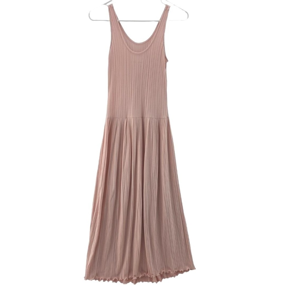 Everlane Dress Womens XS Pink Fairy Coastal Summer Tank Maxi Ribbed Pullover - Picture 11 of 11